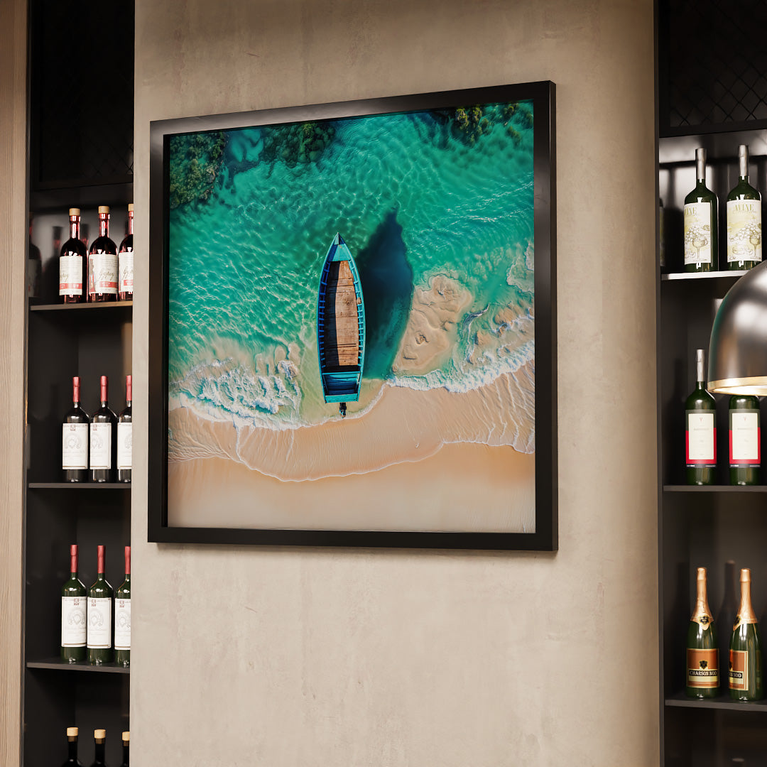 Canoe on the Beach V2263 Canvas