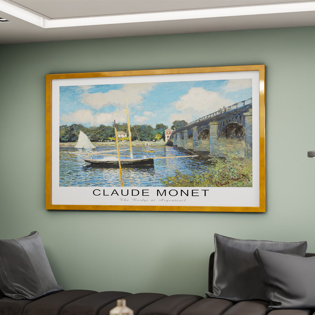 Claude Monet The Bridge at Argenteuil V2471 Canvas