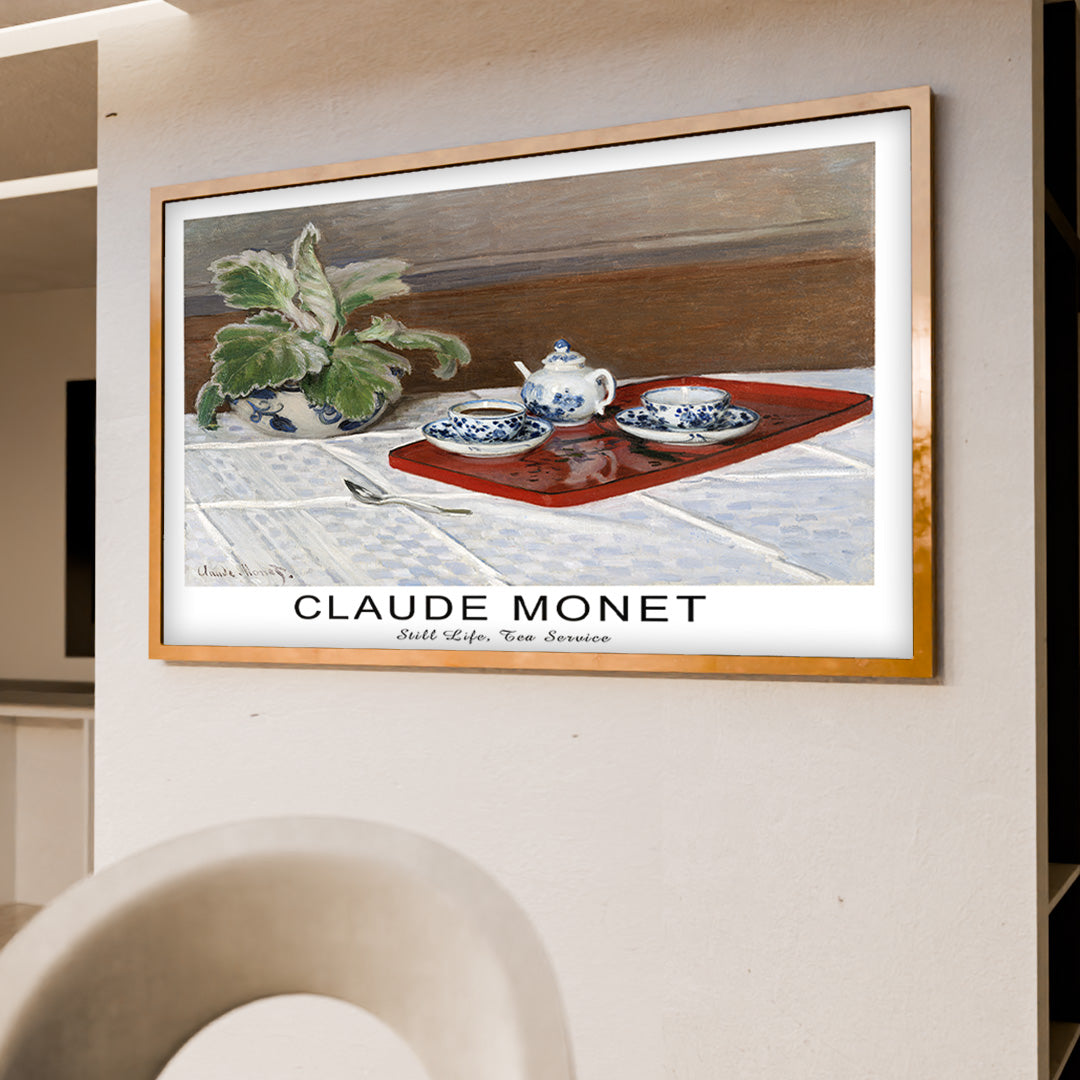 Claude Monet Still Life, Tea Service V2470 Canvas