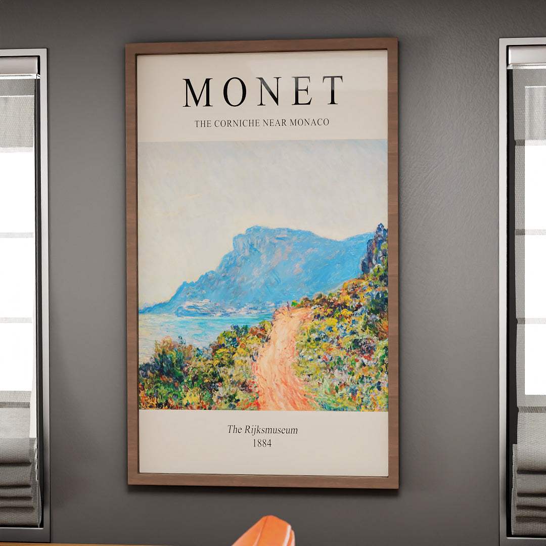 Claude Monet The Corniche Near Monaco V2380 Canvas