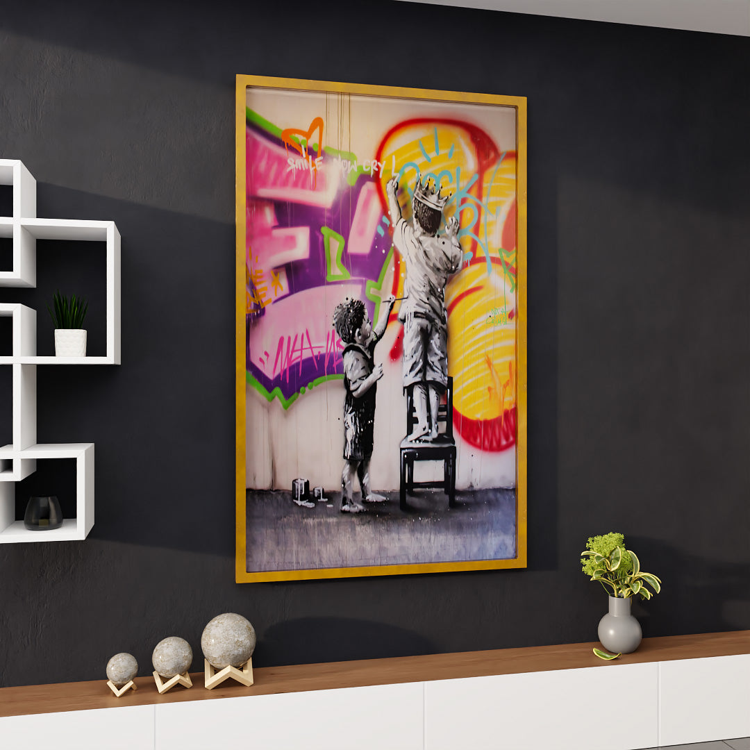 Children and the Street V2219 Canvas