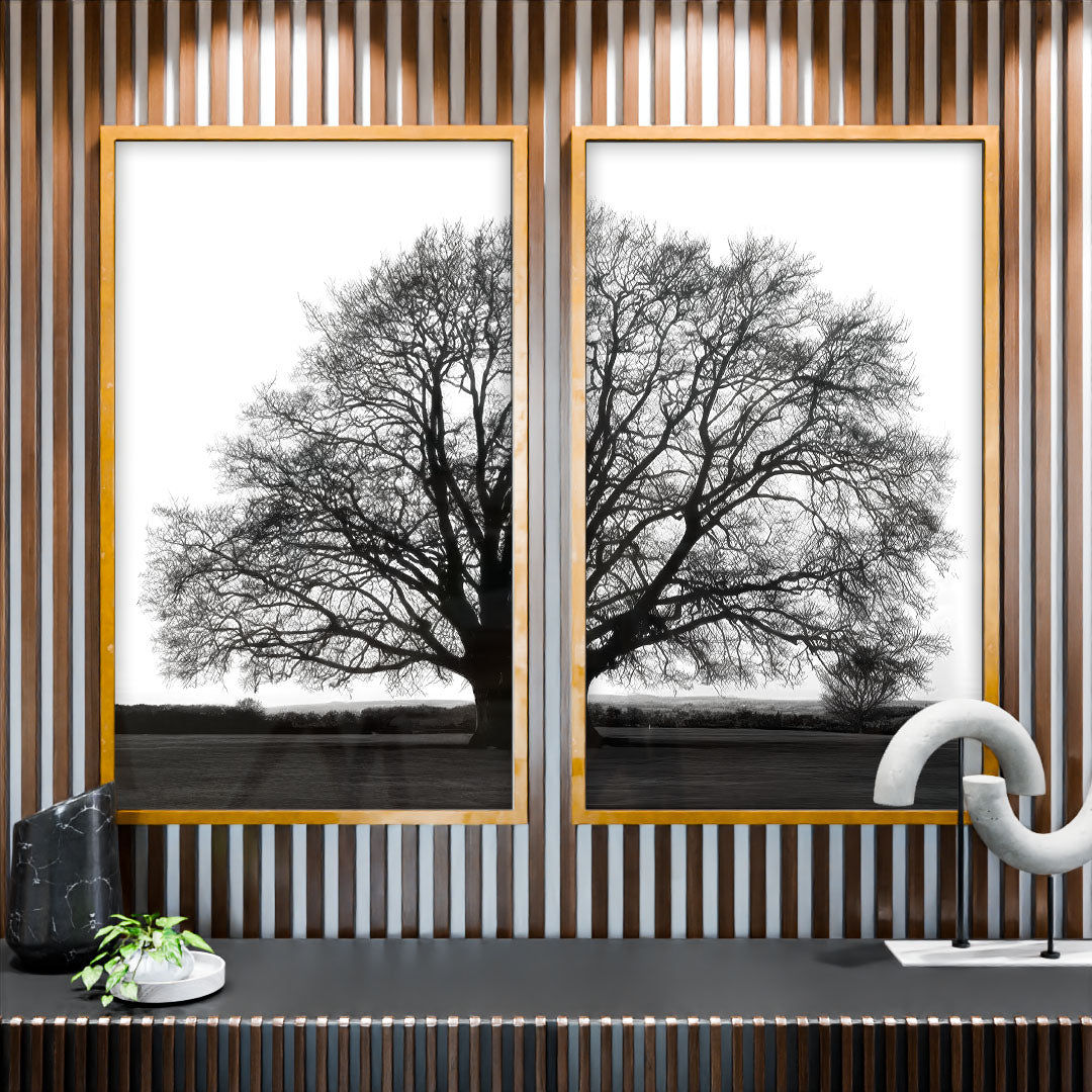 Black and White Tree Duo V2200 Canvas