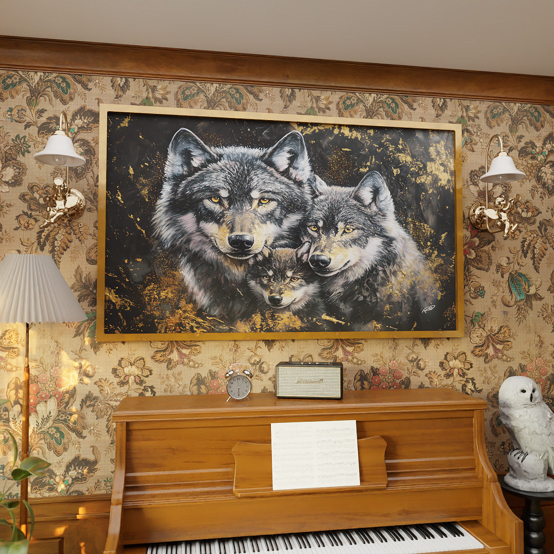 Wolf Family V2196 Canvas