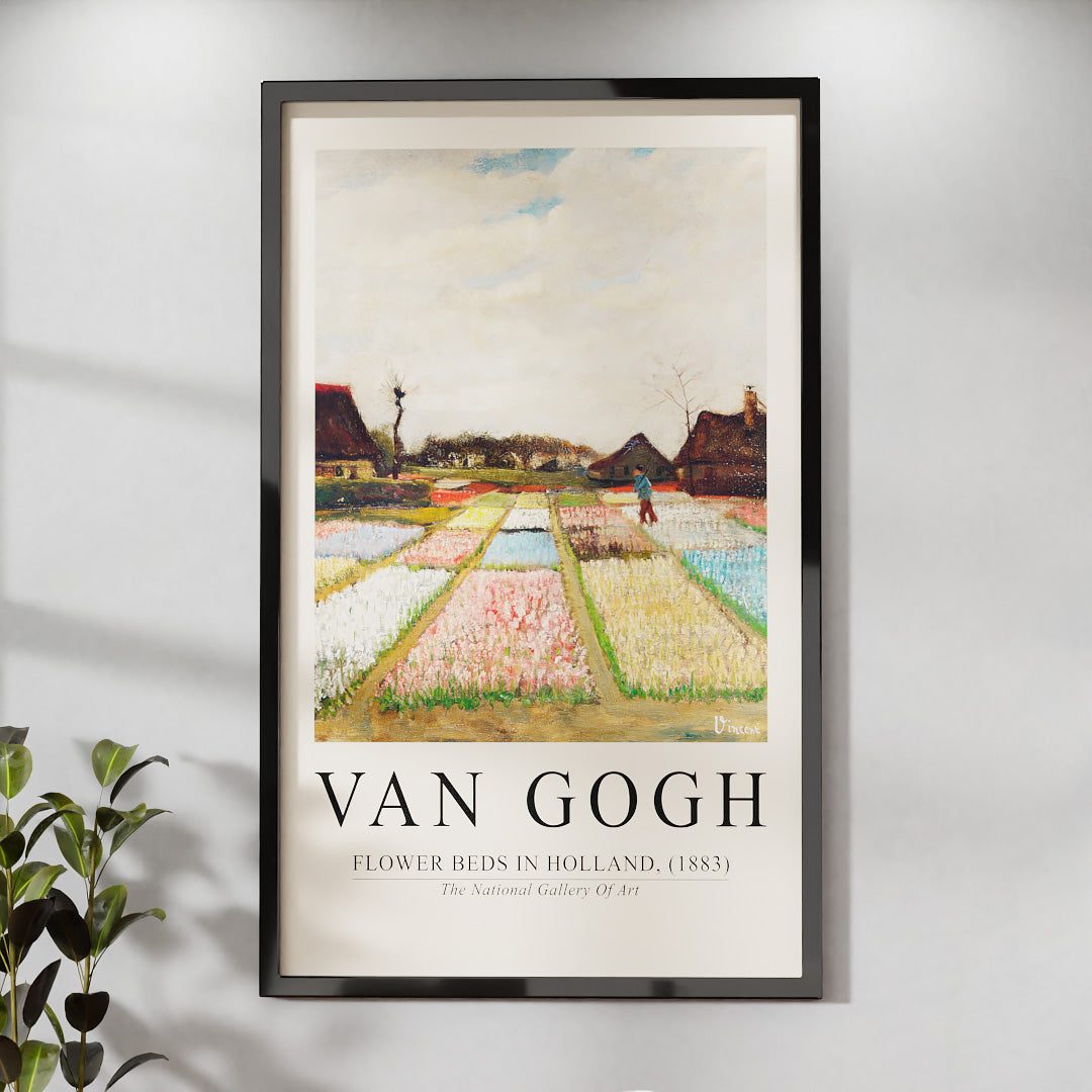 Van Gogh Flowers beds in Holland V2398 Canvas