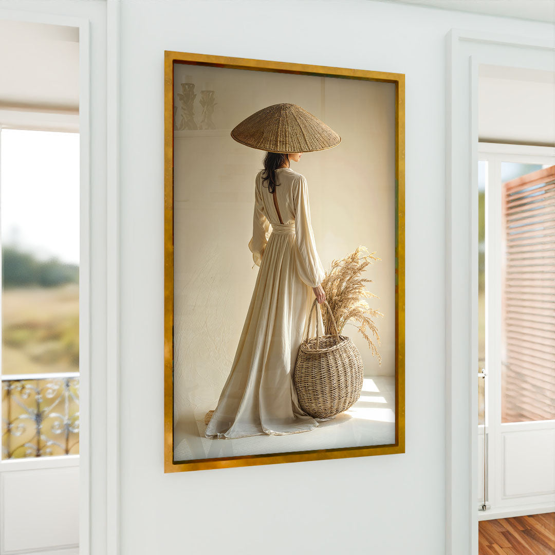 Geisha and Wheat V2244 Canvas