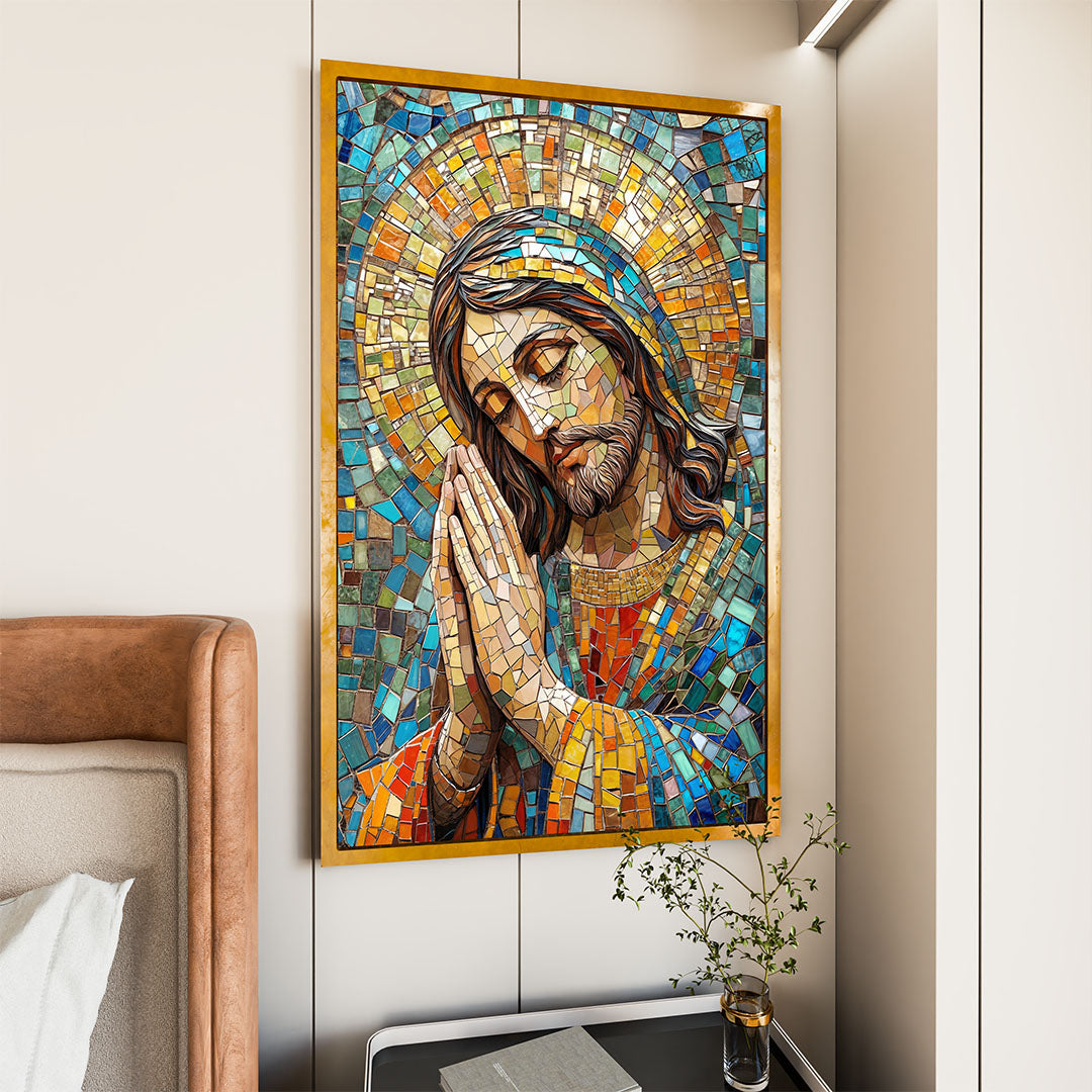 Jesus Christ in Stained Glass V2278 Canvas