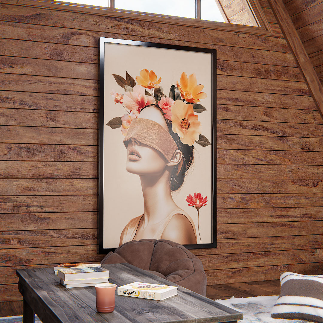 Woman and Flowers V2245 Canvas