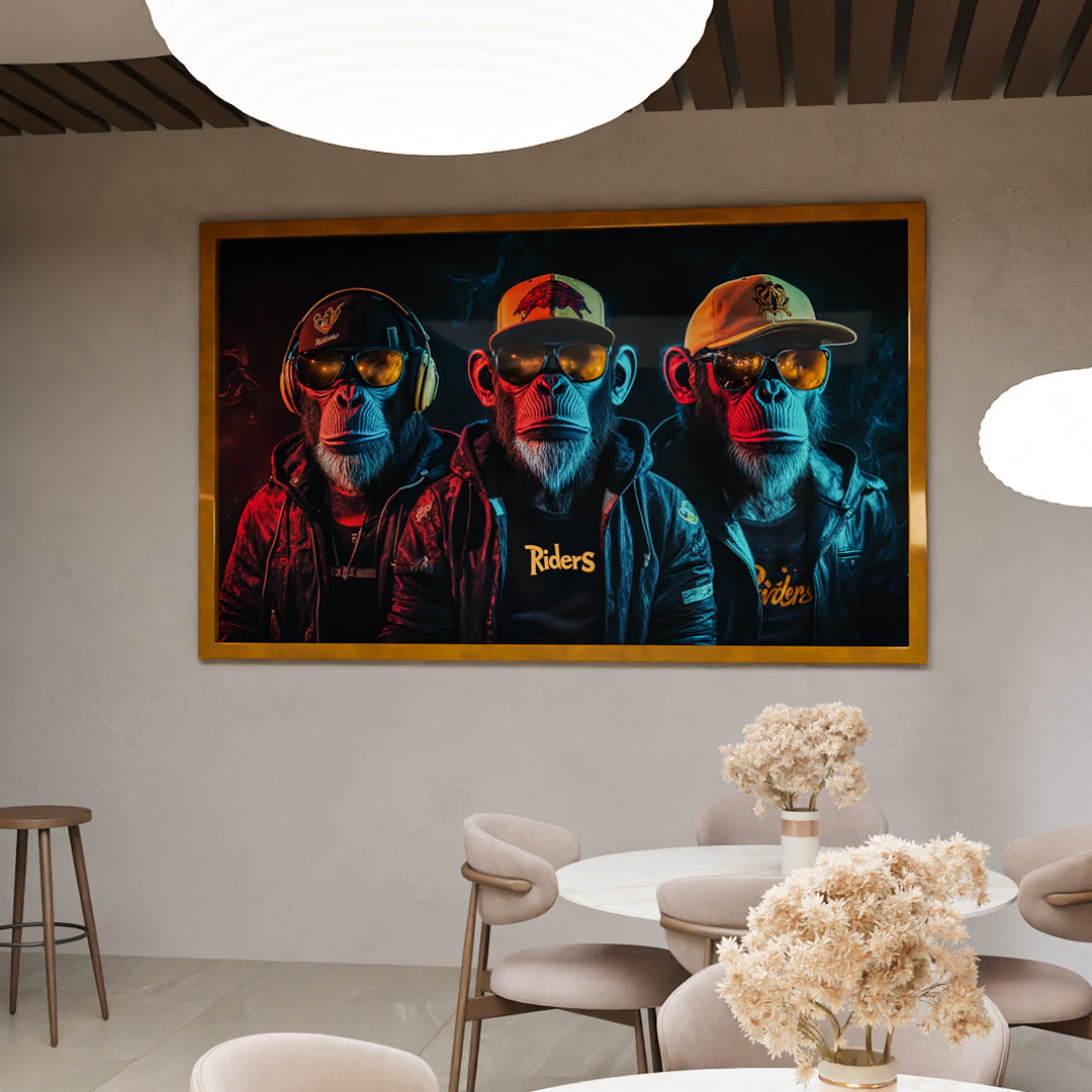 The Three Monkey Brothers V2255 Canvas