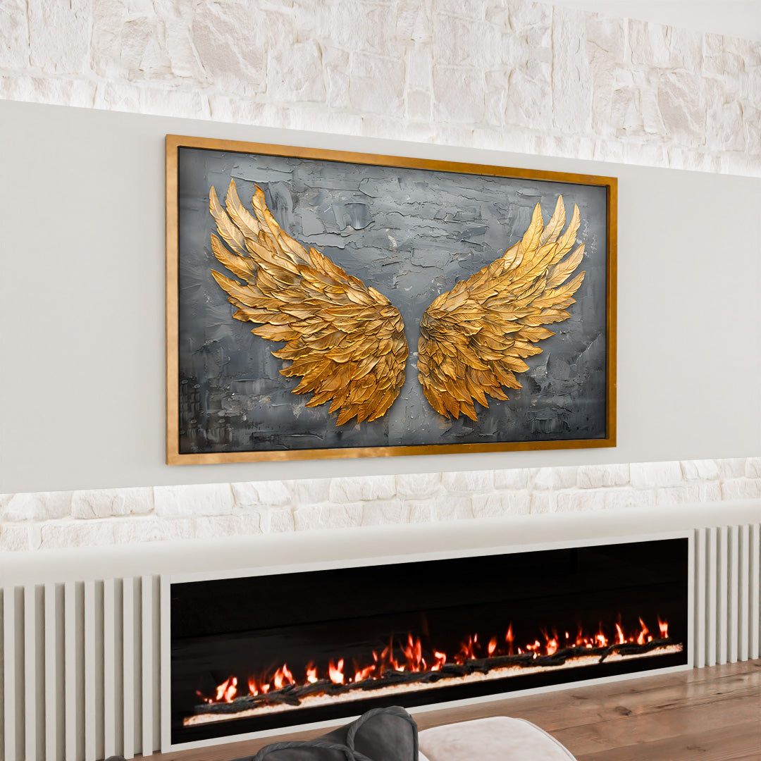 Golden Wings Painting V2205 Canvas