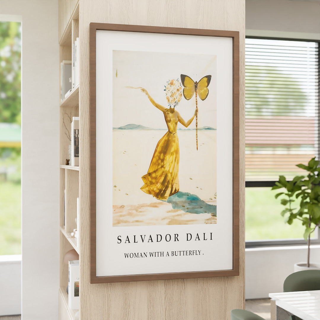 Salvador Dalí Woman With a Butterfly V2374 Canvas