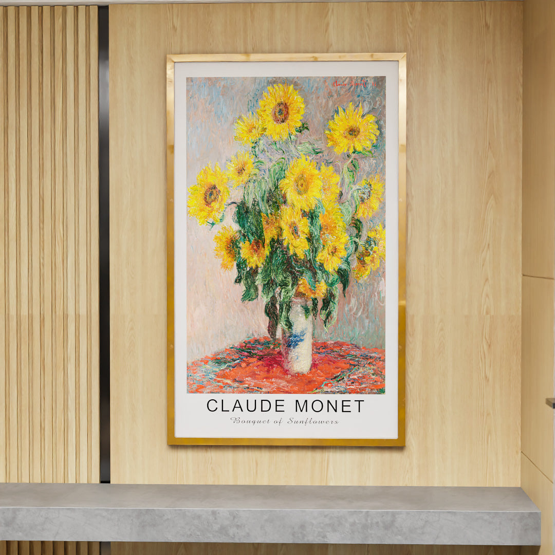 Claude Monet Bouquet of Sunflowers V2465 Canvas