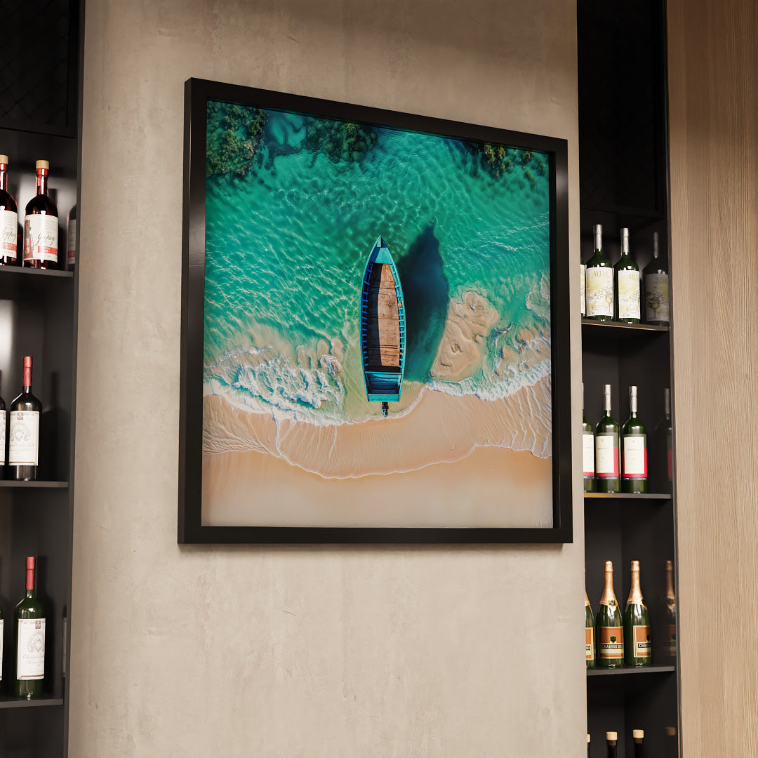 Canoe on the Beach V2263 Canvas