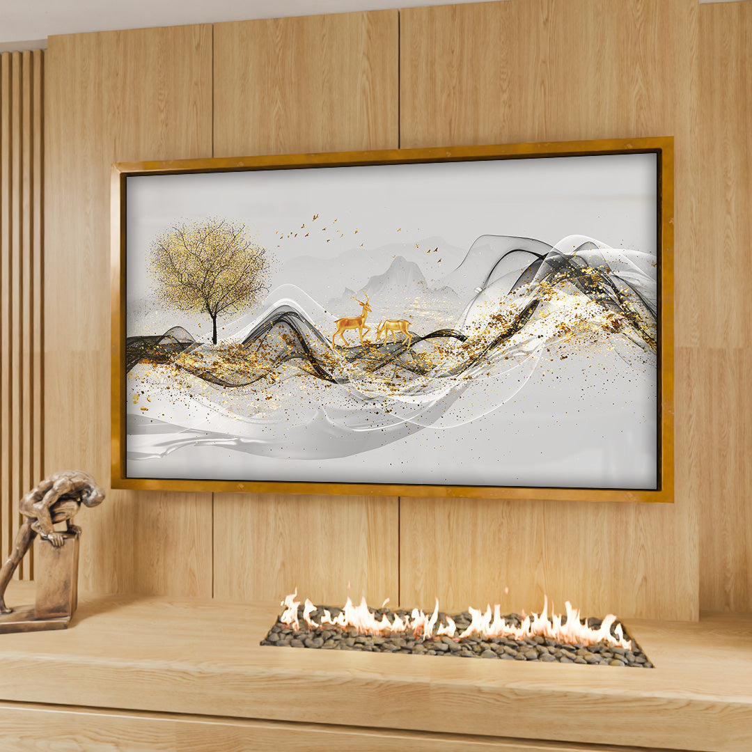 Abstract Deer V2184 Canvas