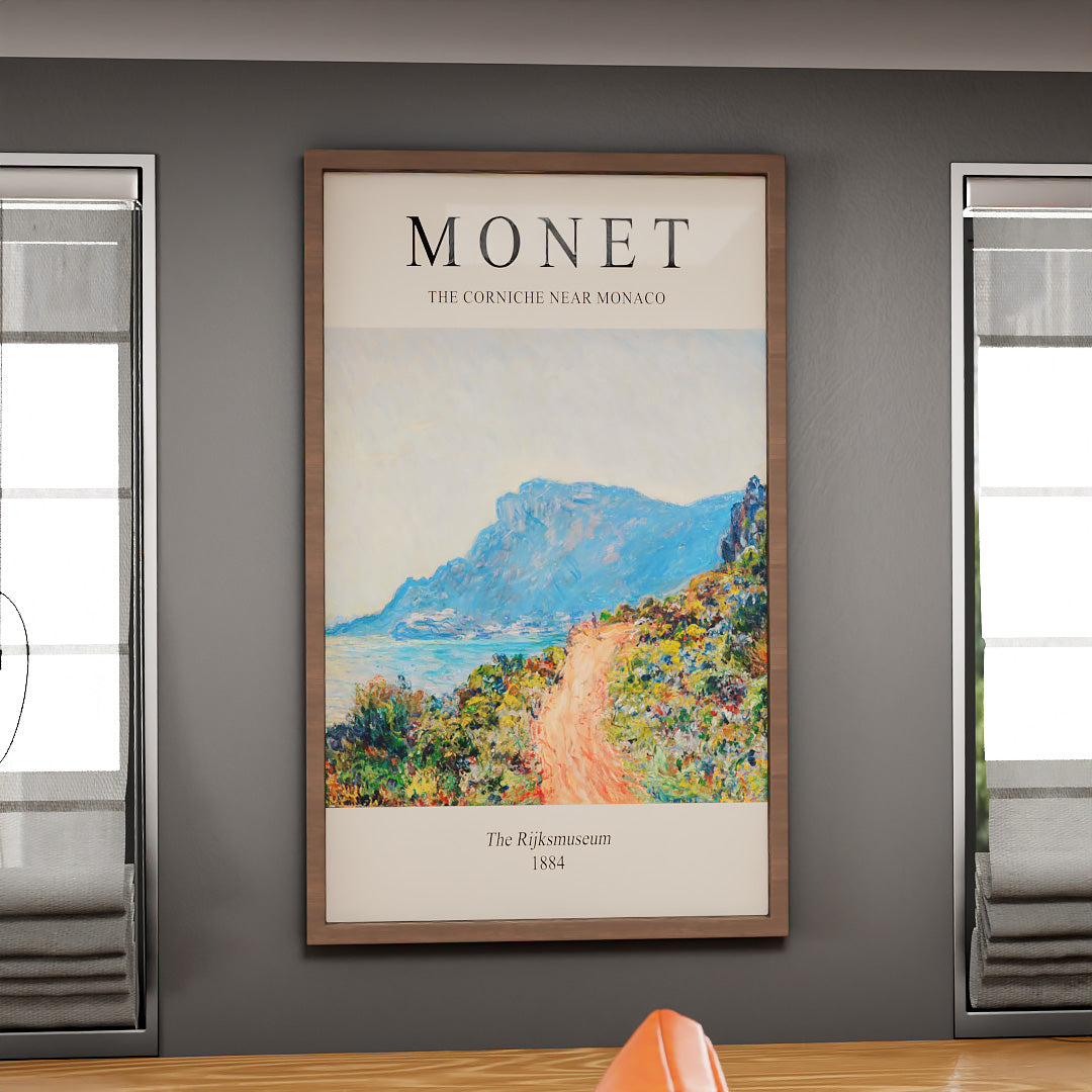 Claude Monet The Corniche Near Monaco V2380 Canvas