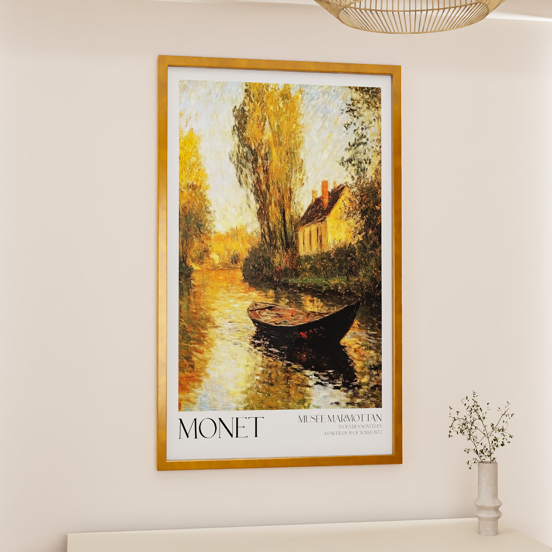 Claude Monet Cottage by the River V450 Canvas