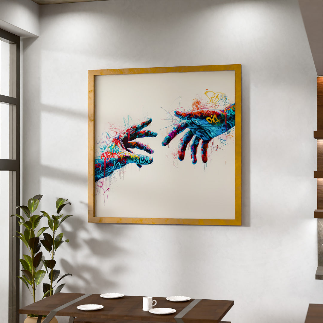 Holding Hands Pop V2213 Canvas