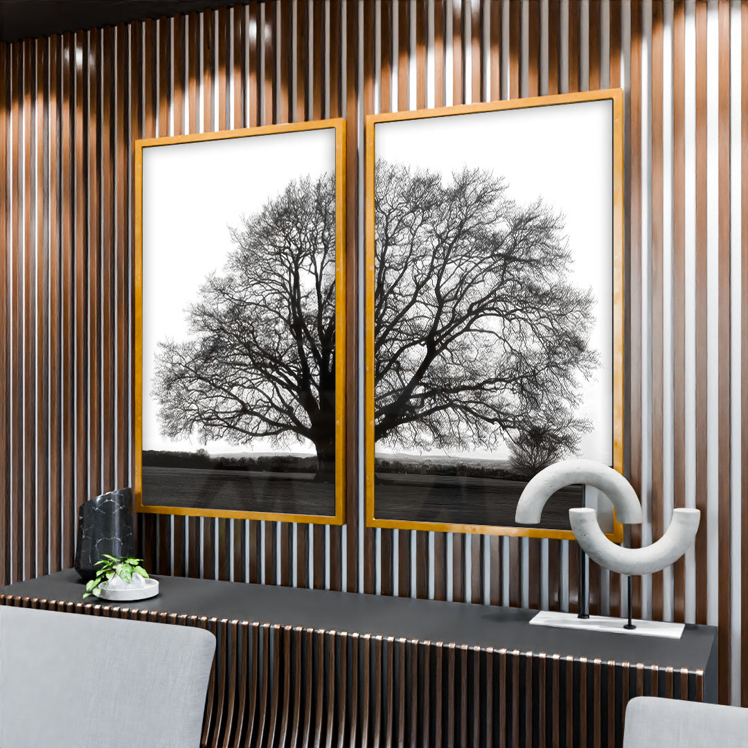 Black and White Tree Duo V2200 Canvas