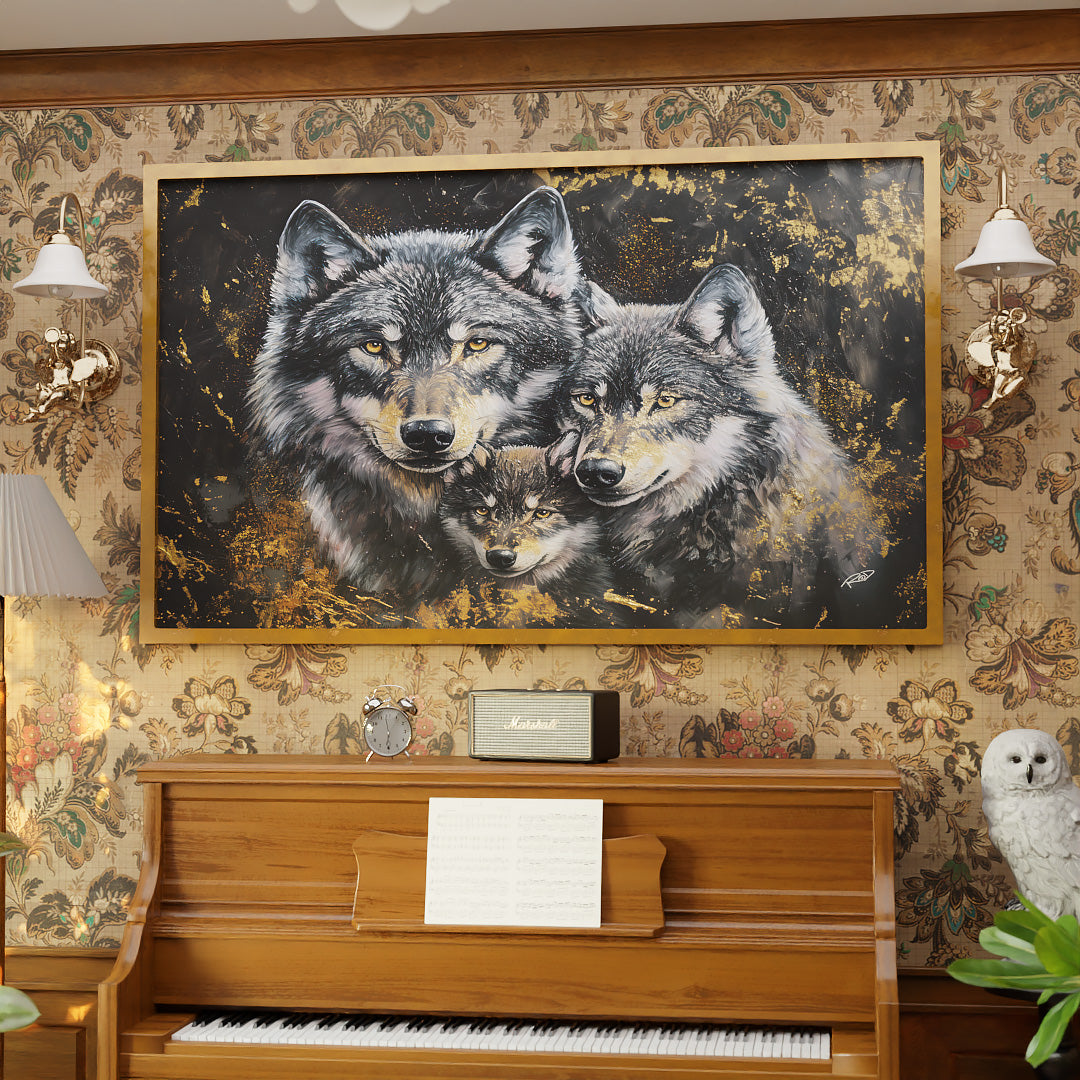 Wolf Family V2196 Canvas