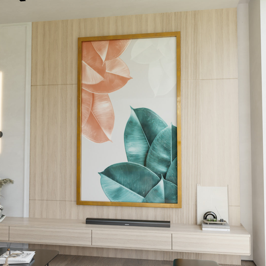 Leaves and Florals V2194 Canvas