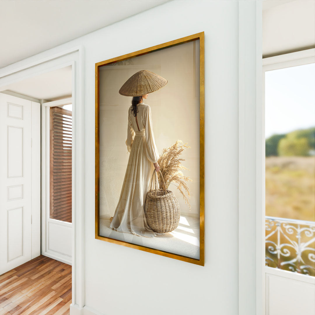 Geisha and Wheat V2244 Canvas