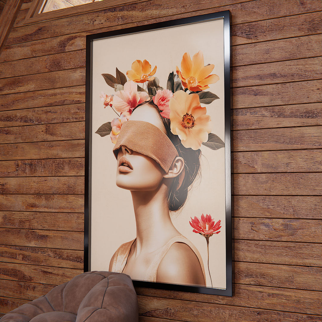 Woman and Flowers V2245 Canvas