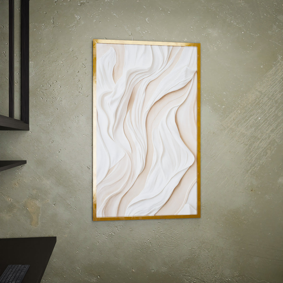 White Abstract Panel V2262 Canvas