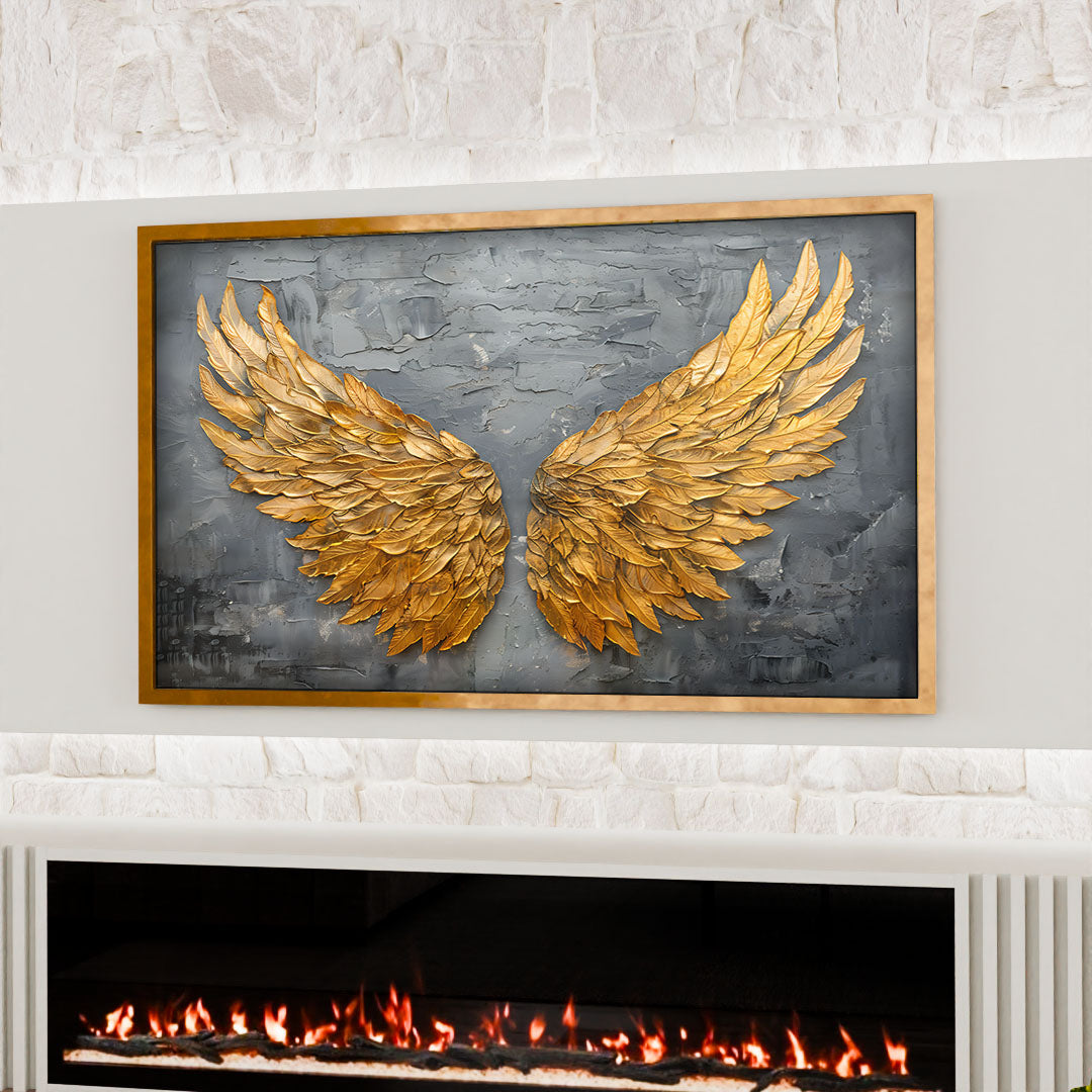 Golden Wings Painting V2205 Canvas