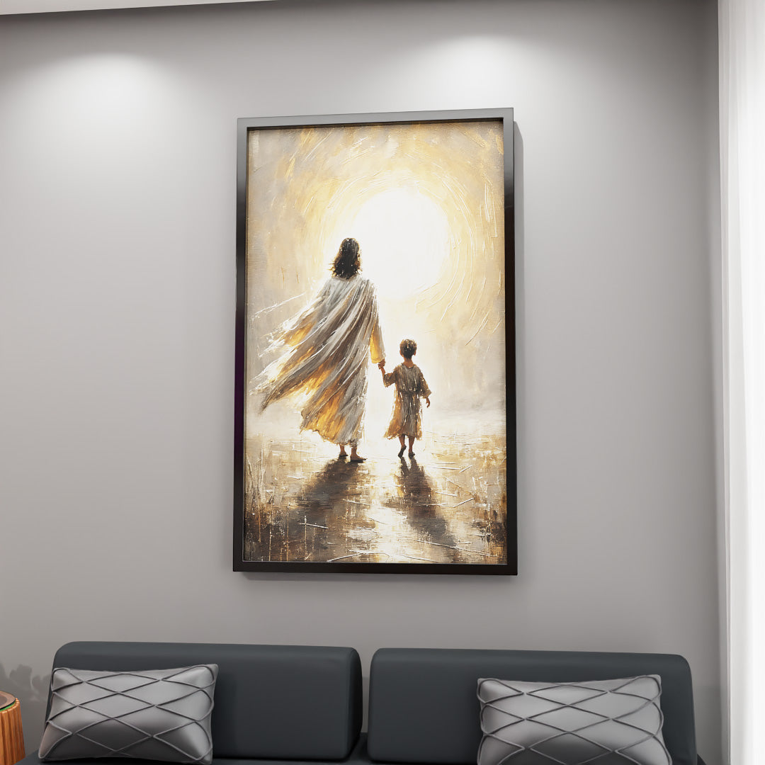 Jesus and the Child Painting V2439 Canvas
