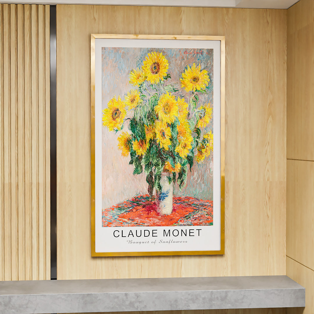 Claude Monet Bouquet of Sunflowers V2465 Canvas