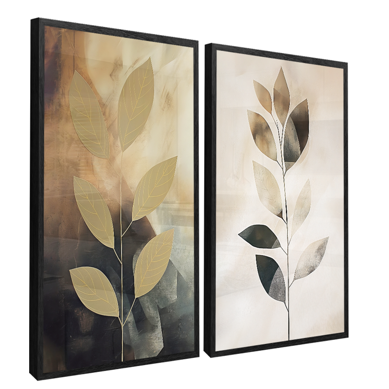 2 Pieces Boho Canvas V1391