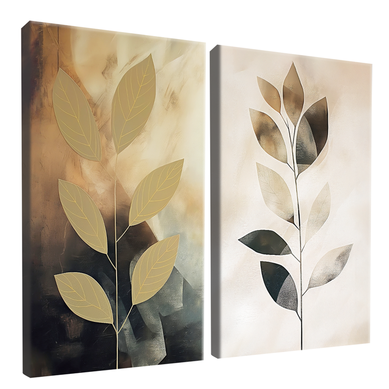 2 Pieces Boho Canvas V1391