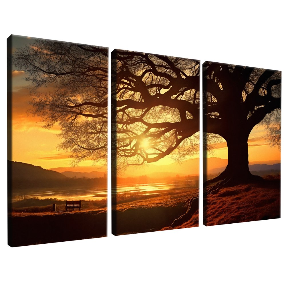 3-Piece Serene Sunset Canvas