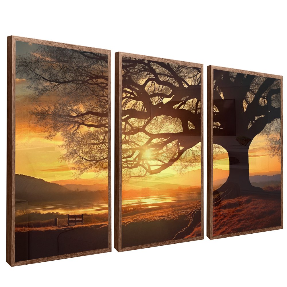 3-Piece Serene Sunset Canvas