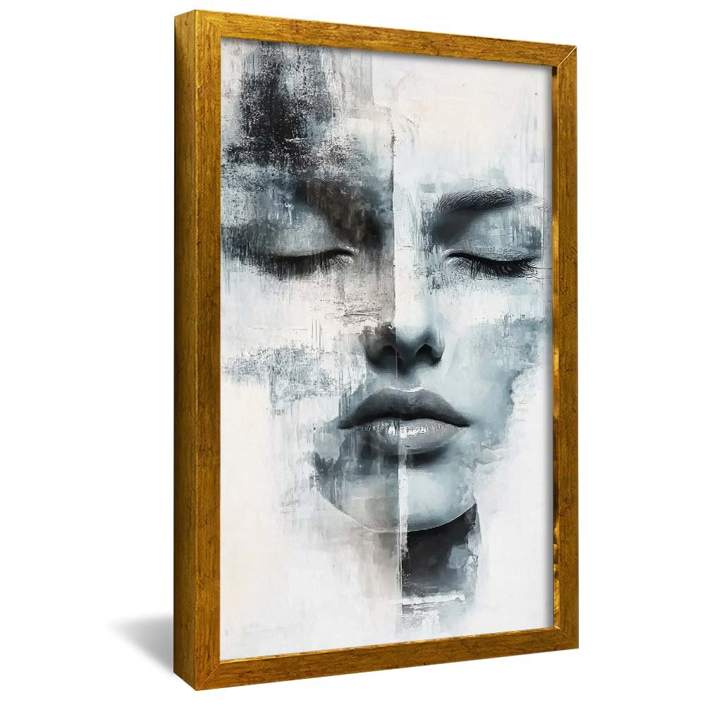 Abstract Female Face V2112 Canvas