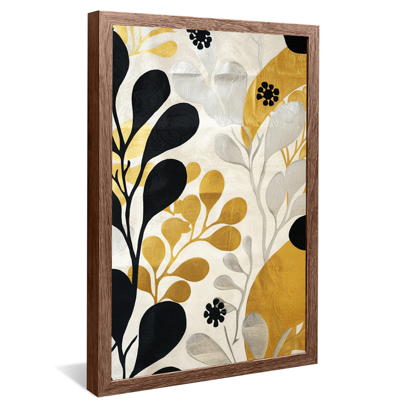 Abstract Leaf Wall V1370 Canvas