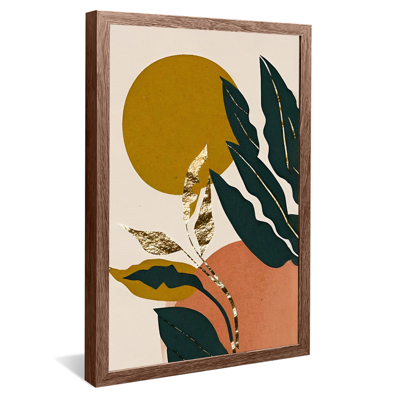 Abstract Leaves V1539 Canvas