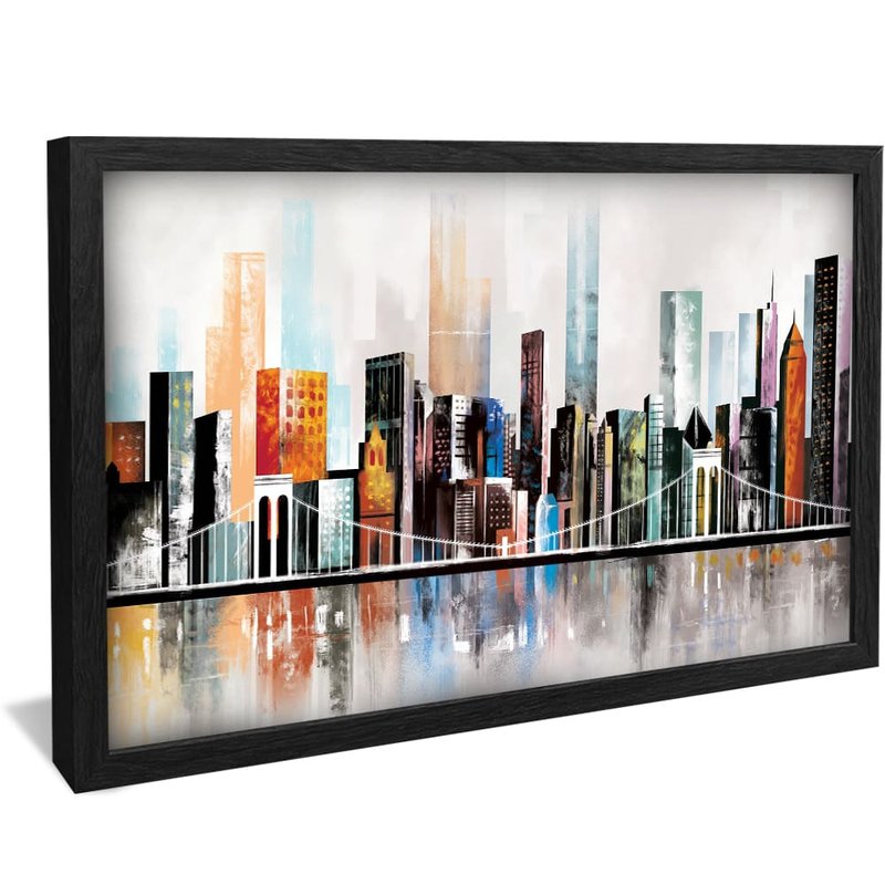 Abstract Modern Urban Landscape Canvas