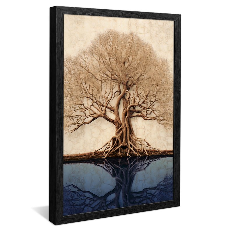 Abstract Tree Roots Canvas