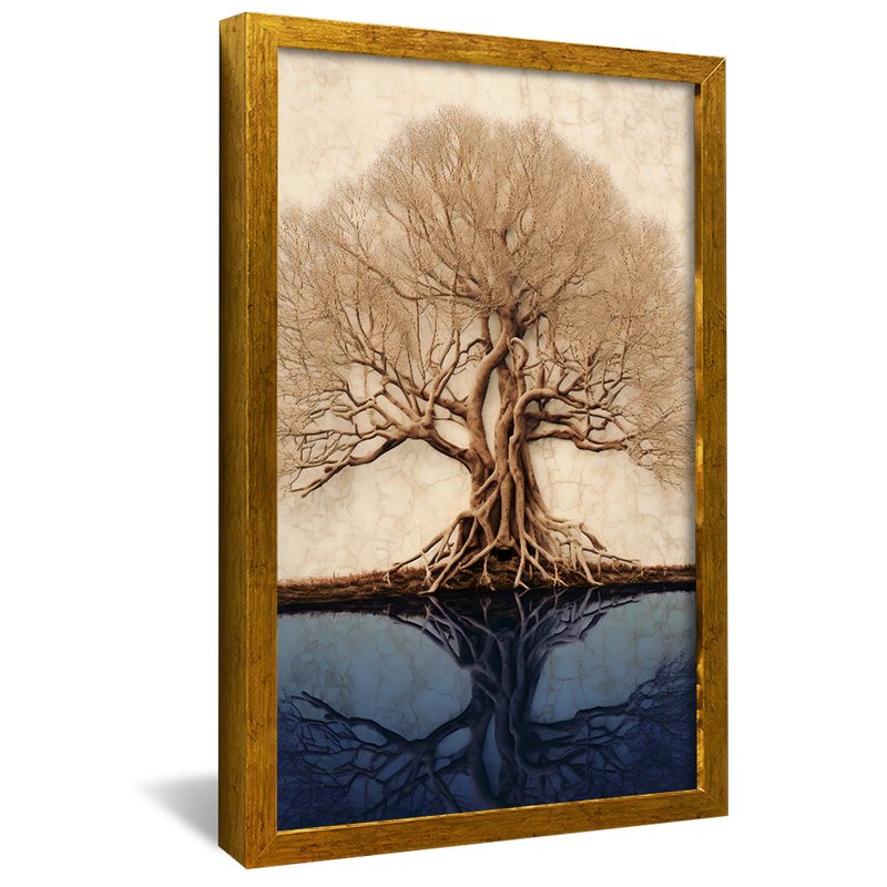 Abstract Tree Roots Canvas