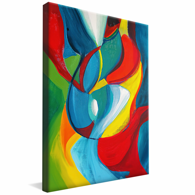Abstract Warm Colors V1349 Canvas