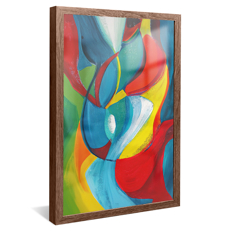 Abstract Warm Colors V1349 Canvas