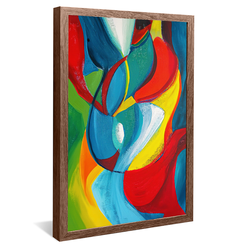 Abstract Warm Colors V1349 Canvas