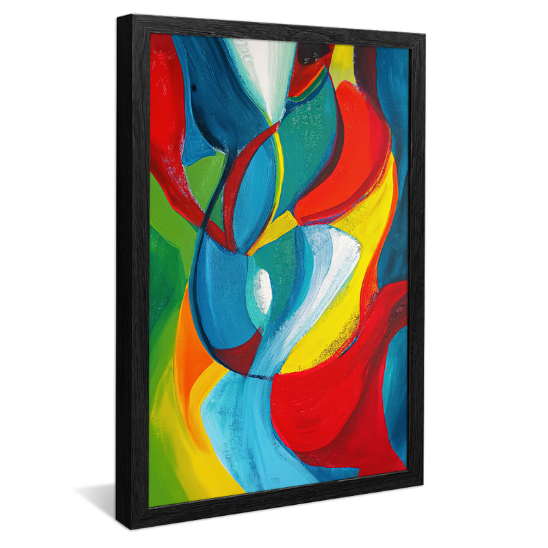 Abstract Warm Colors V1349 Canvas