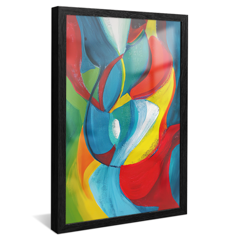 Abstract Warm Colors V1349 Canvas