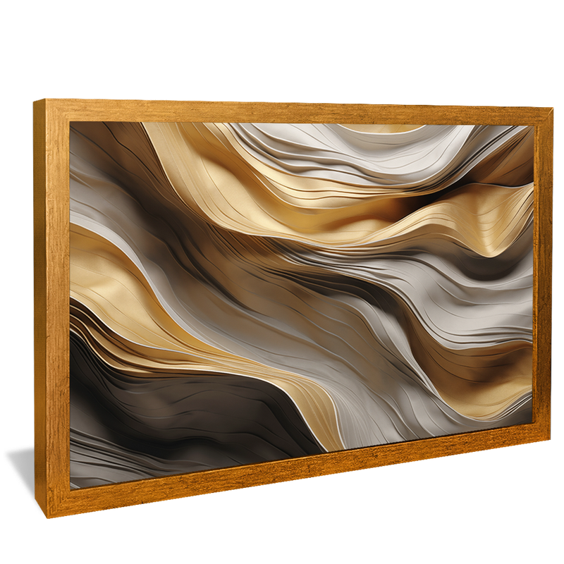 Abstract Waves Marble V872 Canvas