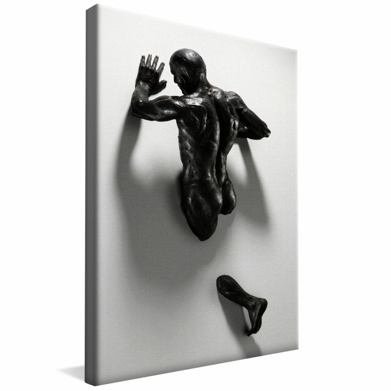 Art Man on Wall 3d Canvas