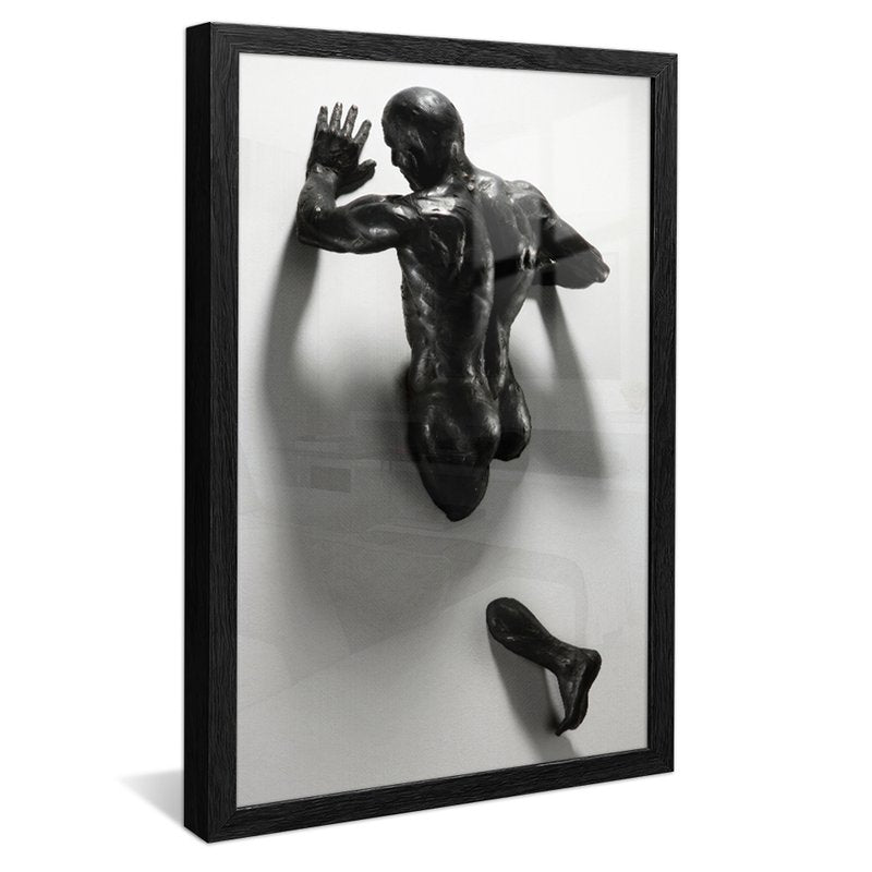 Art Man on Wall 3d Canvas