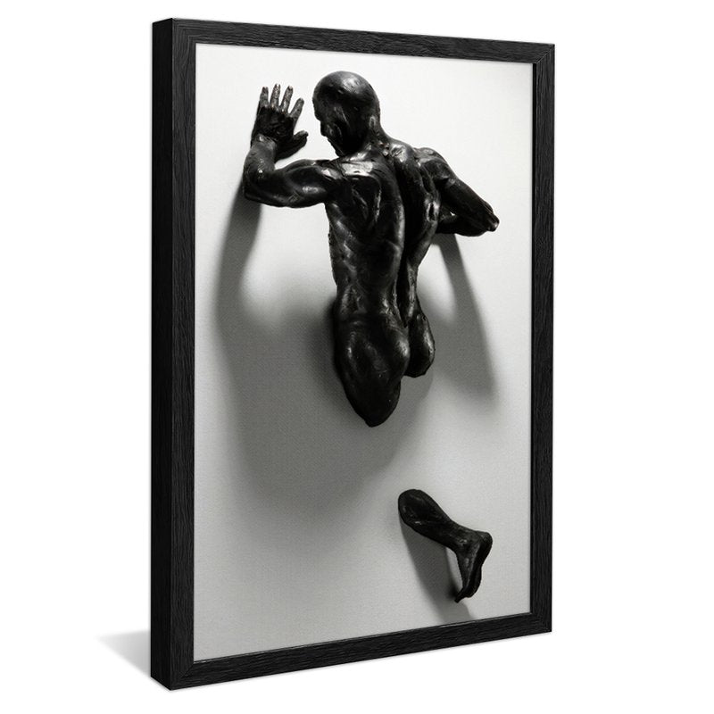 Art Man on Wall 3d Canvas