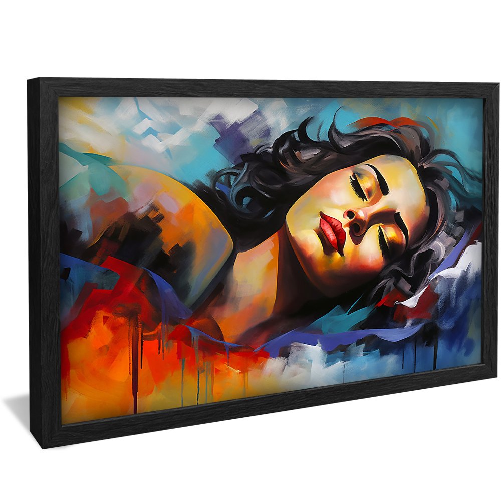 Artistic Brushstrokes Woman Canvas