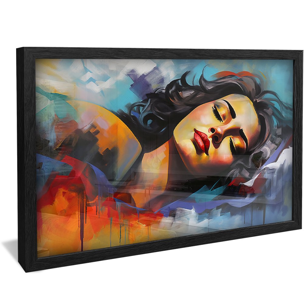 Artistic Brushstrokes Woman Canvas